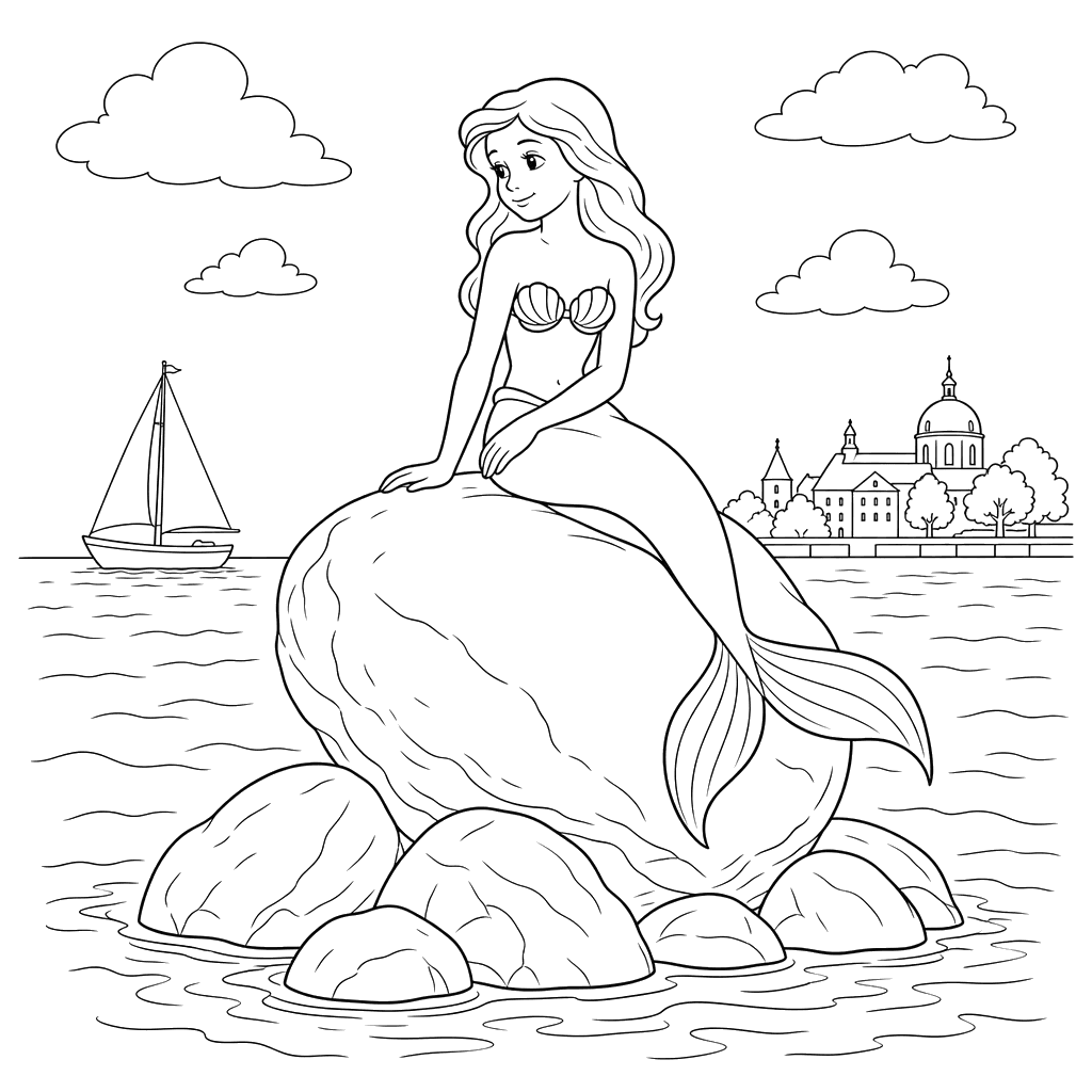 Kleine Meerjungfrau Statue