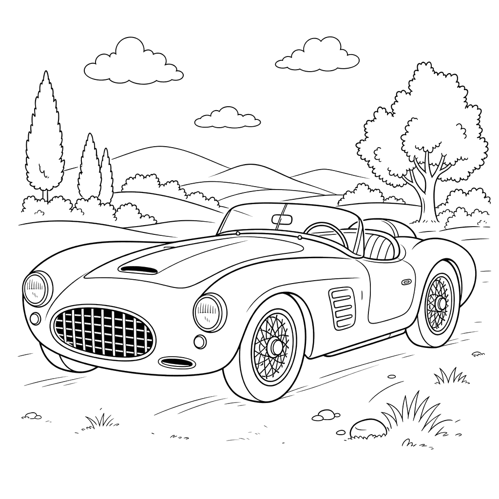 Coloriage Maserati A6GCS