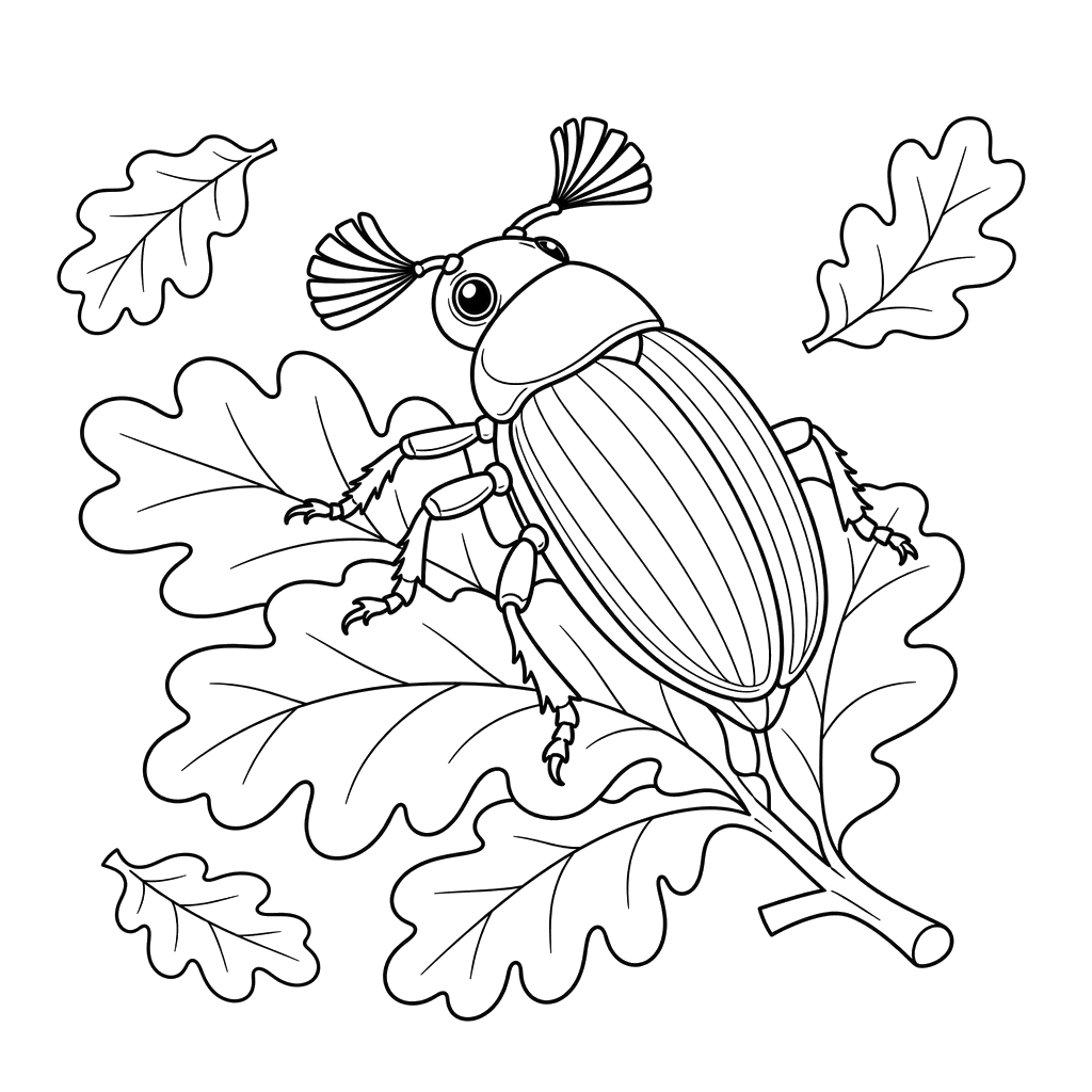 Desenho de Escaravelho-de-maio para Colorir