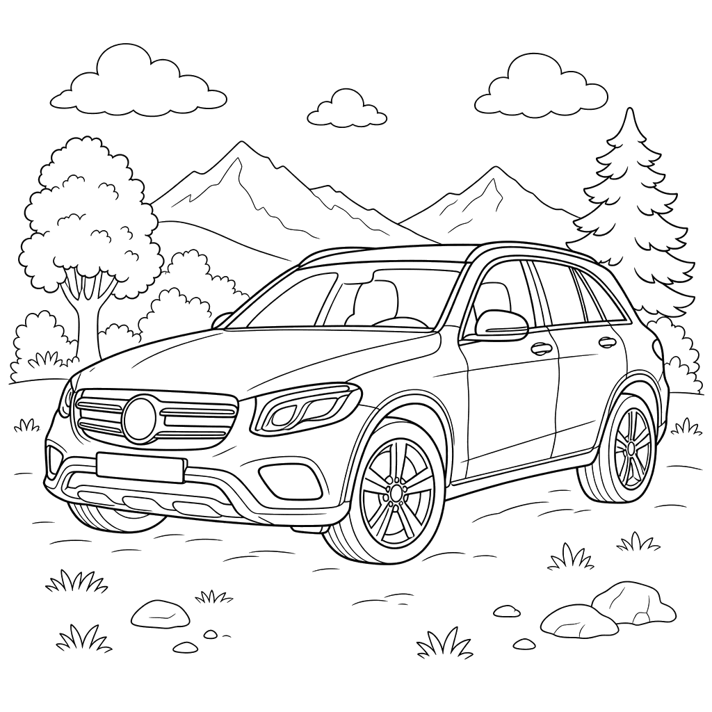 Dibujo para colorear de Mercedes-Benz GLC