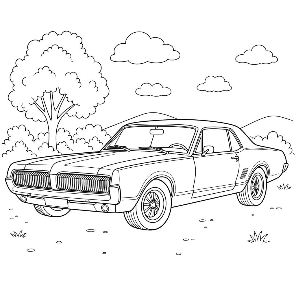 Coloriage Mercury Cougar