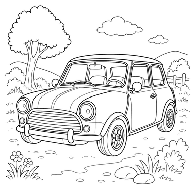 Coloriage Mini Cooper