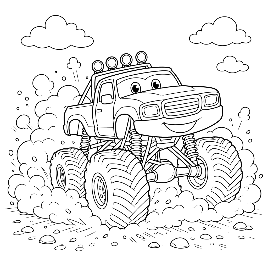 Monster Truck dans la Poussière