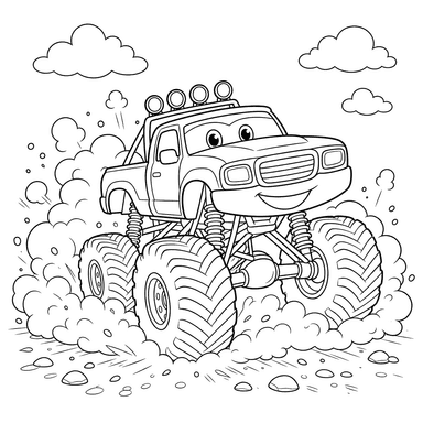 Monster Truck dans la Poussière