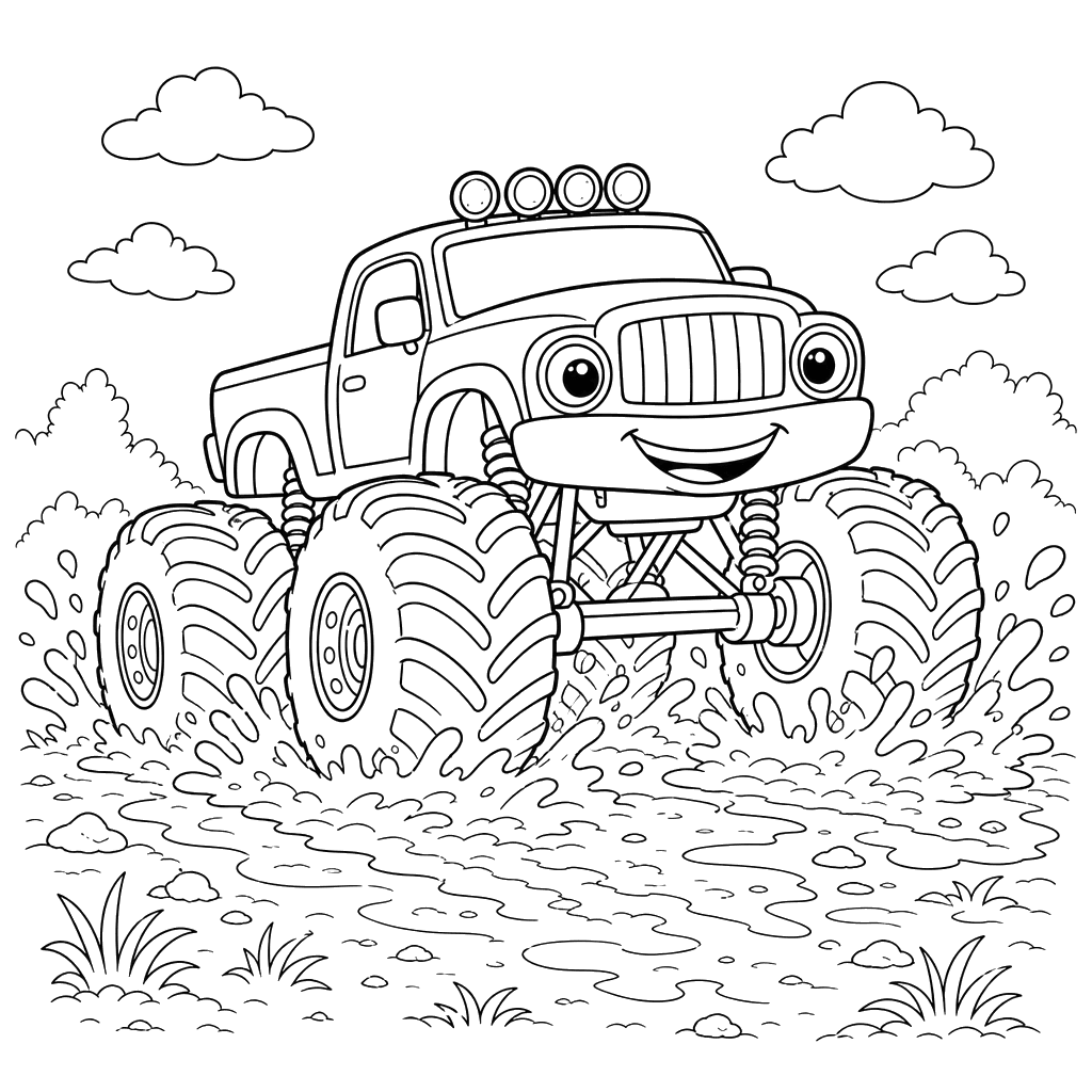Monster Truck dans la Boue