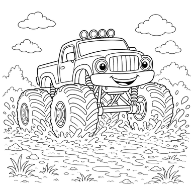 Monster Truck dans la Boue