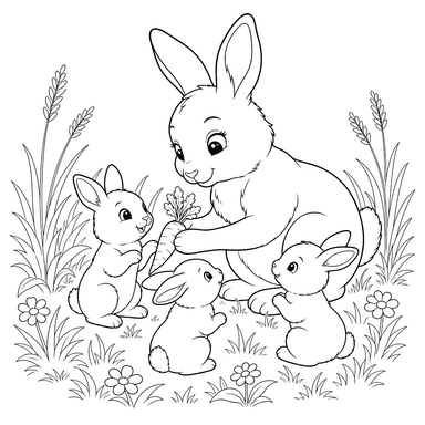 Maman Lapin et ses Lapereaux