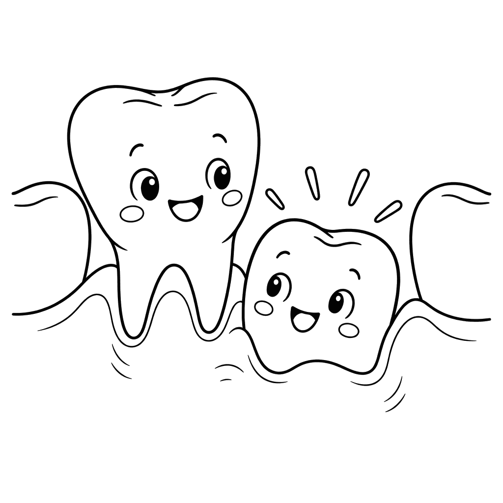 A New Tooth Growing Next to a Baby Tooth