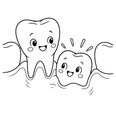 A New Tooth Growing Next to a Baby Tooth