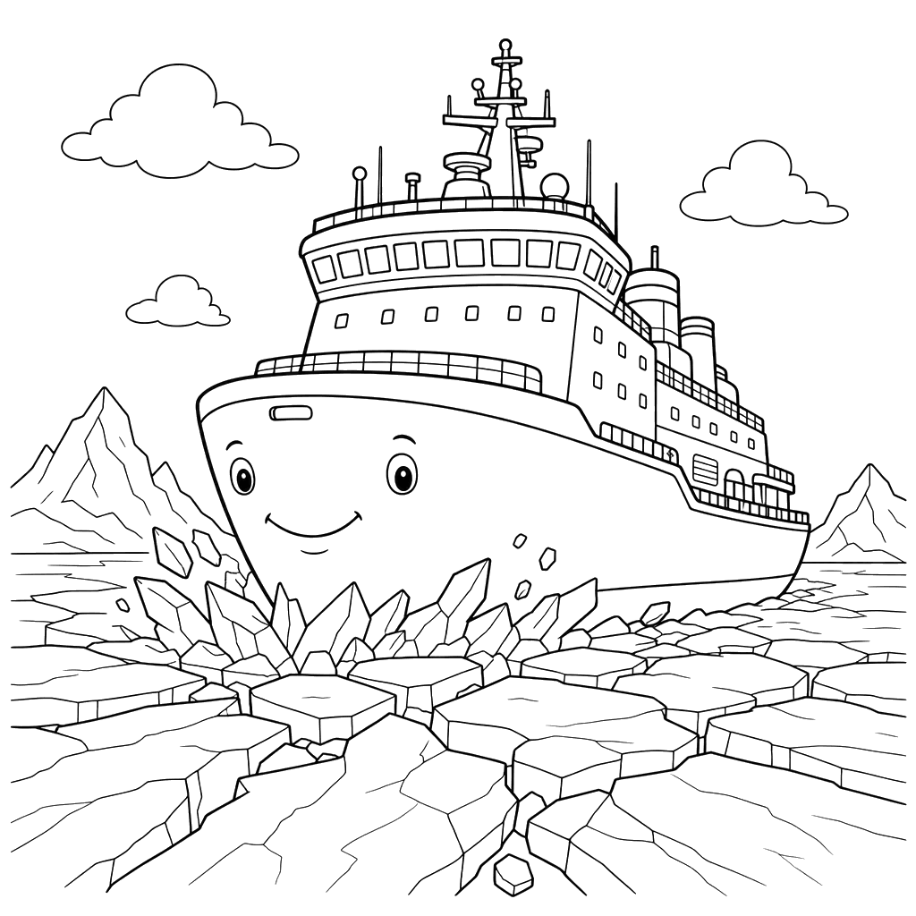 Dibujo para colorear de Rompehielos
