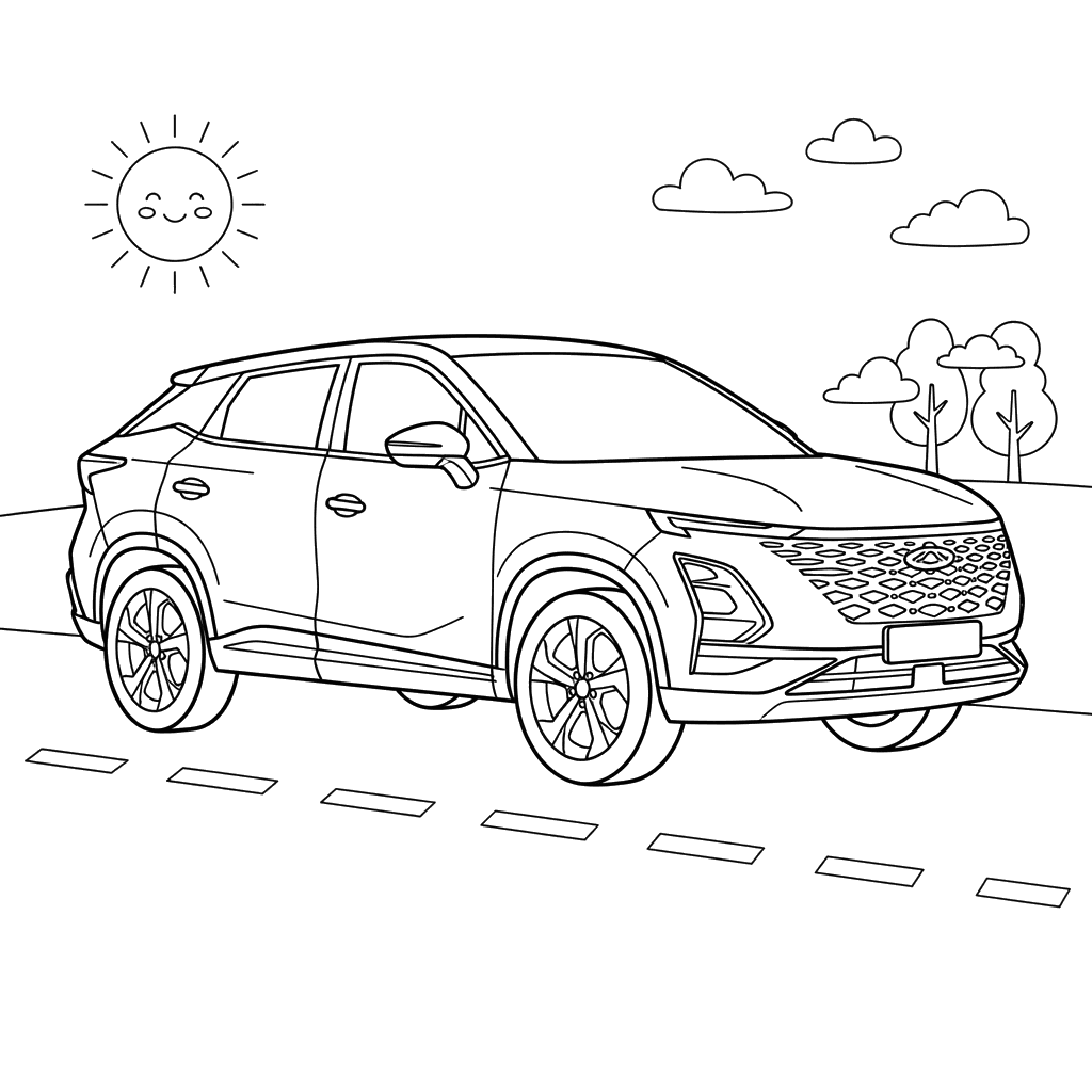 Dibujo para colorear Omoda C5