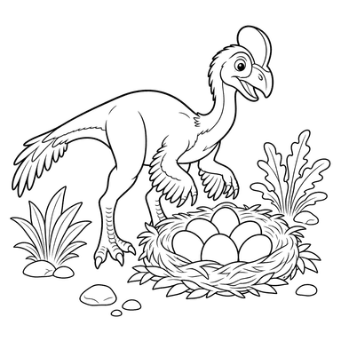 Dibujo para colorear: Oviraptor