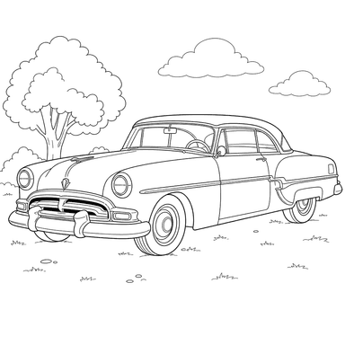 Dibujo para colorear de Packard Clipper