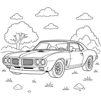 Coloriage Pontiac Firebird