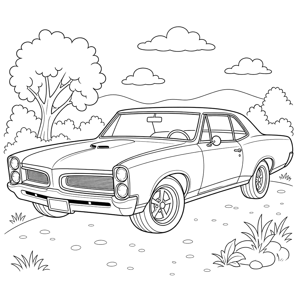 Coloriage Pontiac GTO
