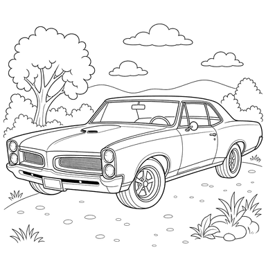 Dibujo para colorear de Pontiac GTO