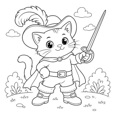 Coloriage Le Chat Botté