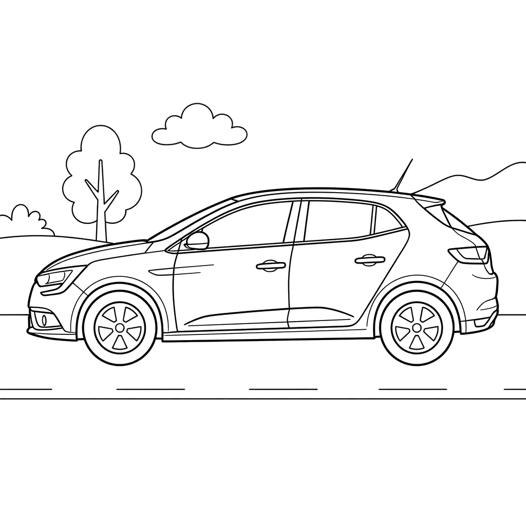 Coloriage Renault Megane