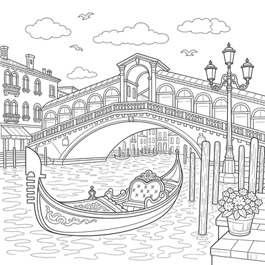 El Puente de Rialto en Venecia