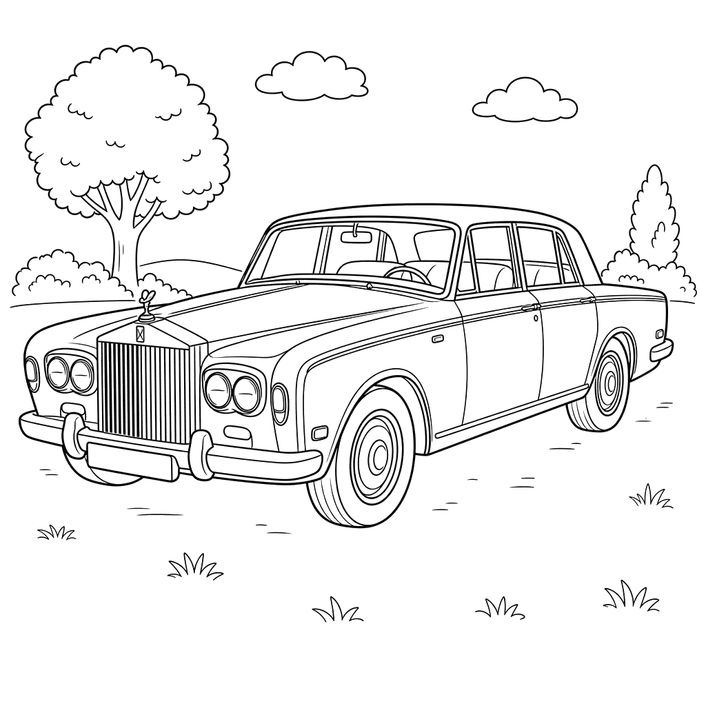 Coloriage Rolls-Royce Silver Shadow