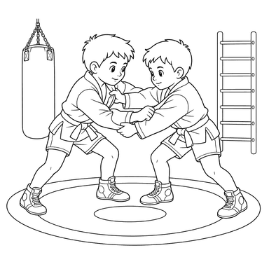 Desenho para colorir: sambo para crianças