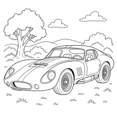 Shelby Daytona Ausmalbild