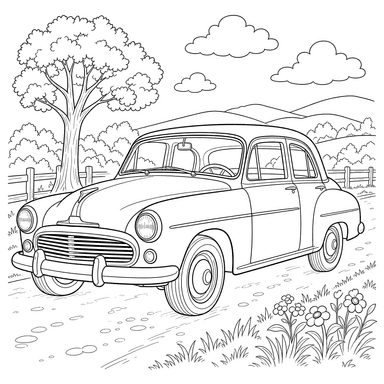 Dibujo para colorear de Simca Aronde