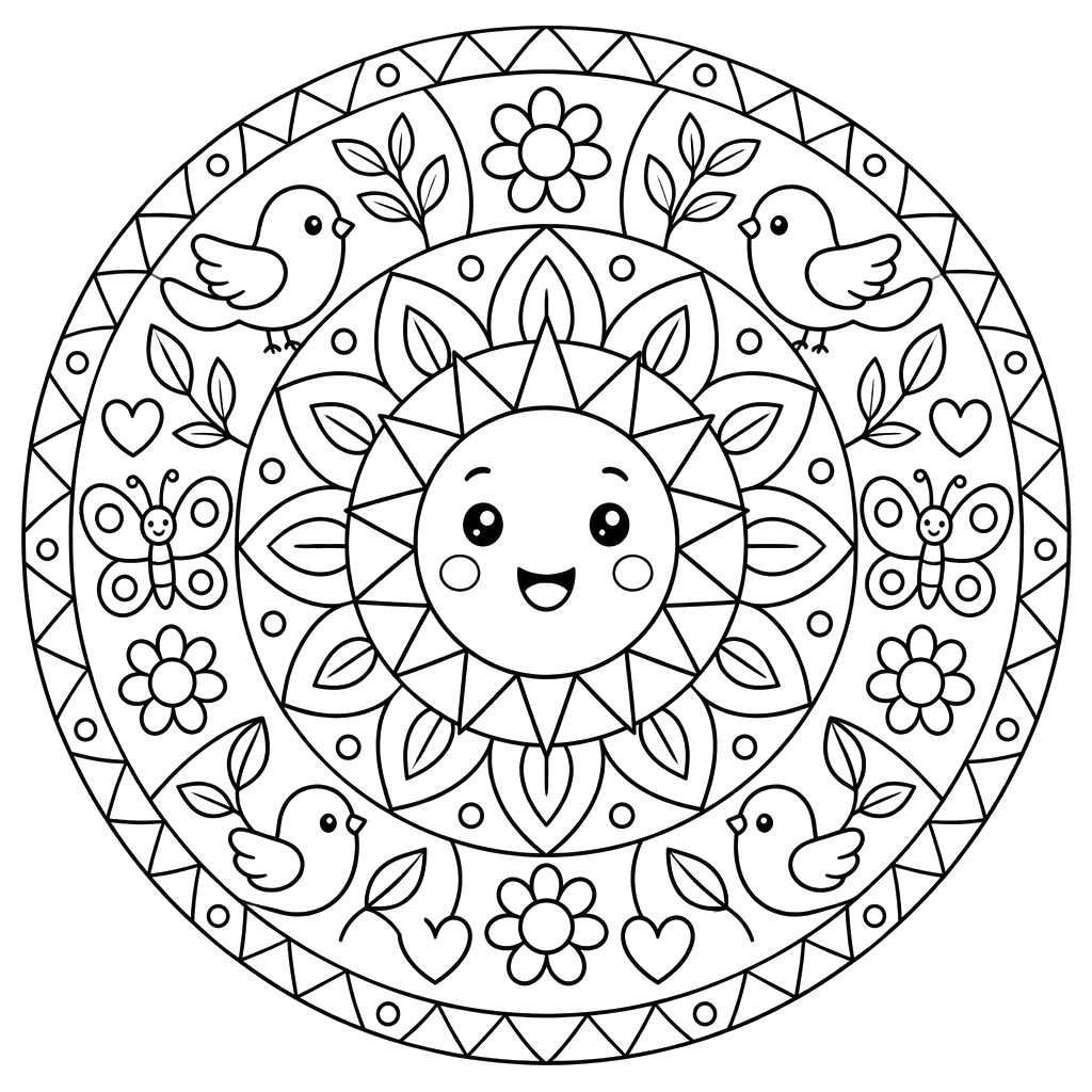 Einfaches geometrisches Mandala