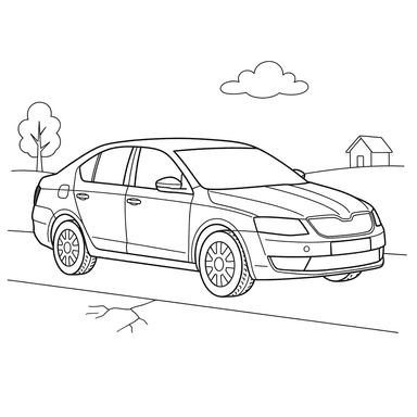 Coloriage Voiture Skoda Octavia