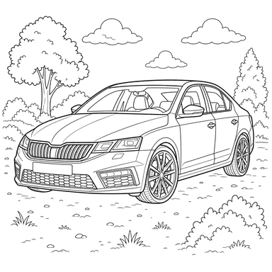 Coloriage Skoda Octavia RS