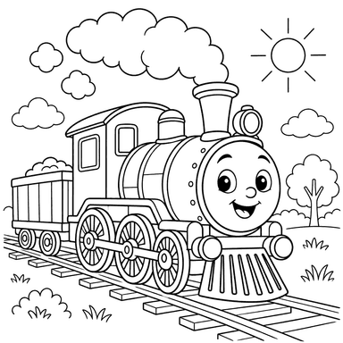 Little Train Blowing Steam
