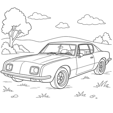 Dibujo para colorear de Studebaker Avanti