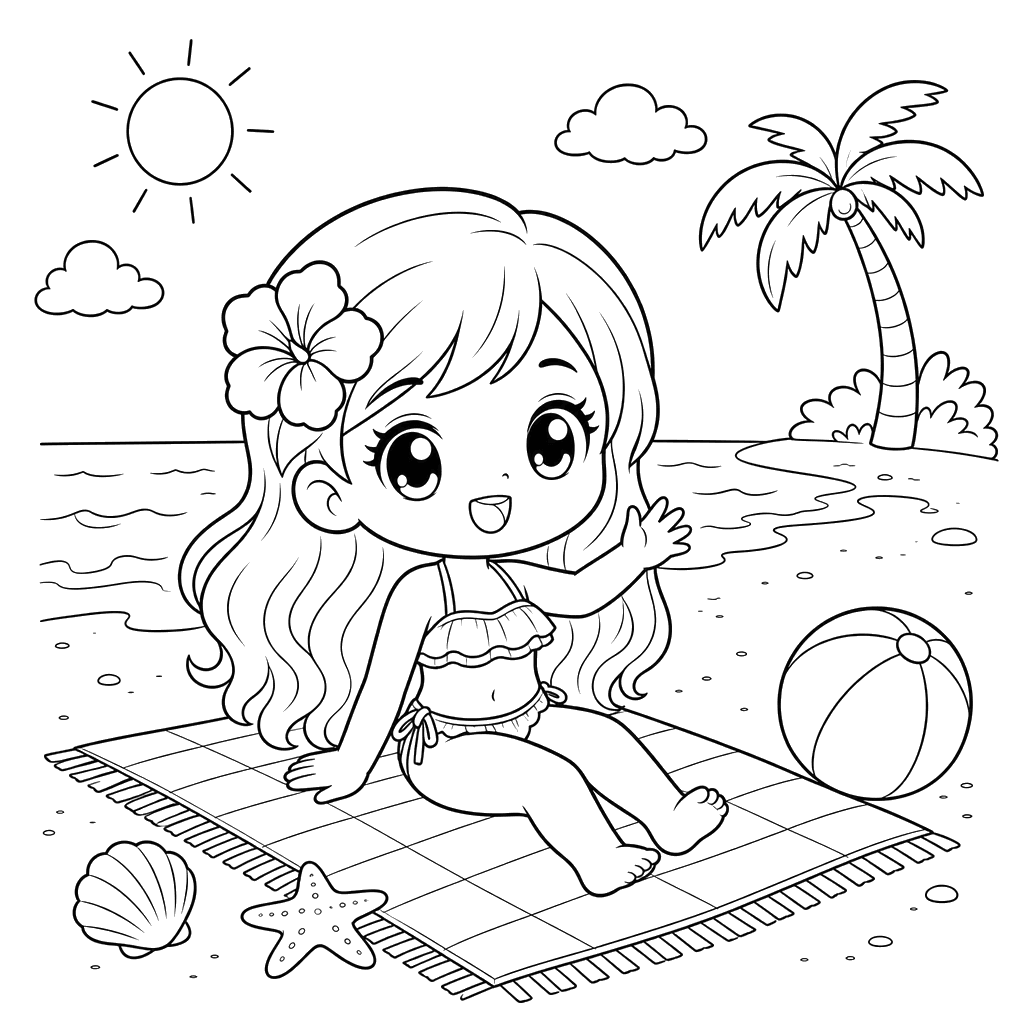 Chibi Sommerstrand-Spaß