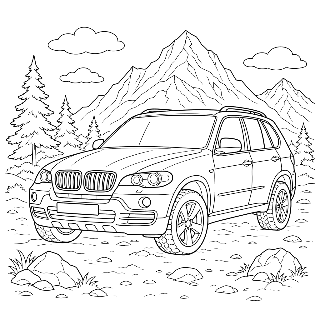 SUV nas Montanhas