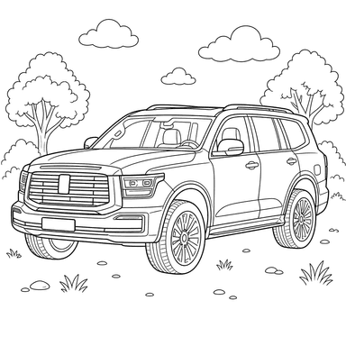 Tank 500 SUV Ausmalbild