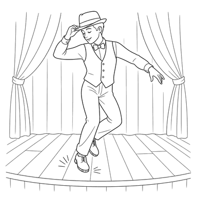 Tap Dancer on Stage