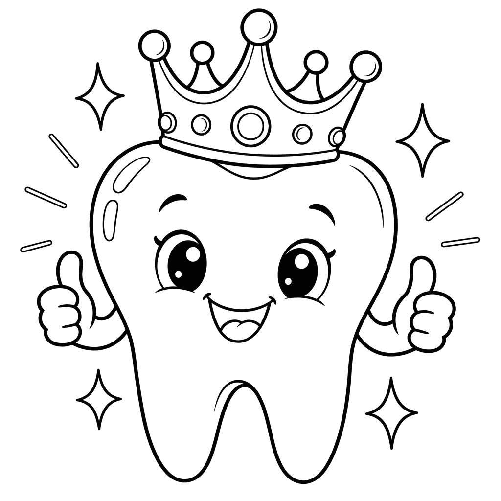 Healthy Tooth wearing a Crown