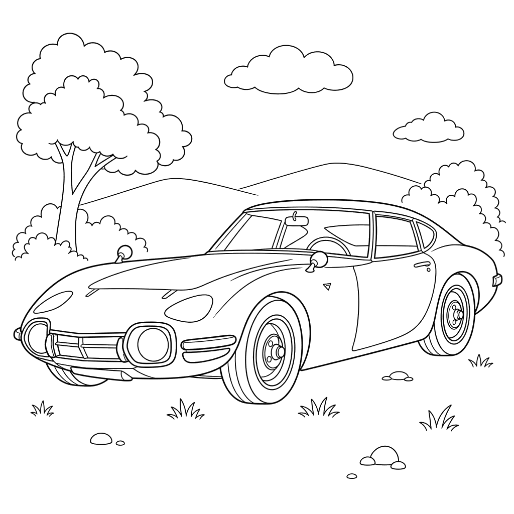 Coloriage Toyota 2000GT