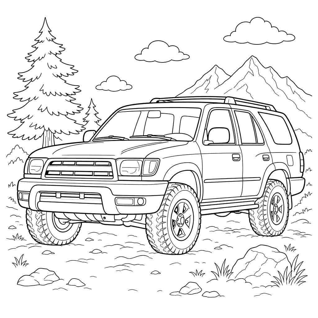 Dibujo para colorear Toyota 4Runner