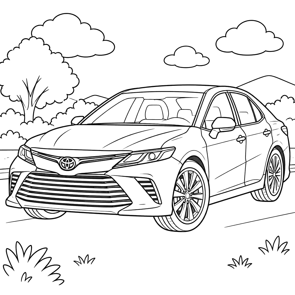 Desenho para colorir Toyota Camry XV80