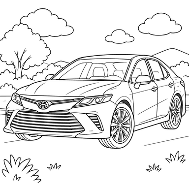 Desenho para colorir Toyota Camry XV80