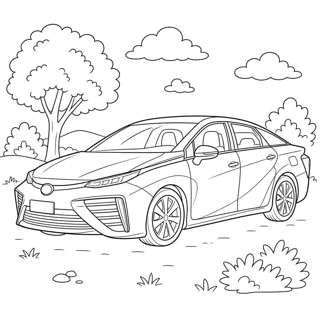 Coloriage Toyota Mirai