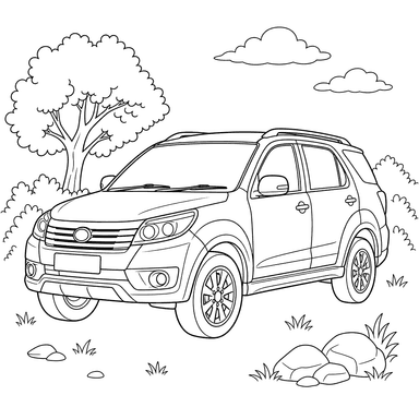 Coloriage Toyota Rush