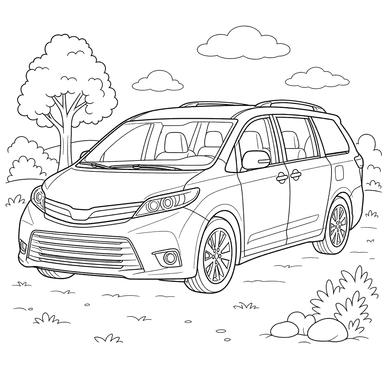 Coloriage Toyota Sienna