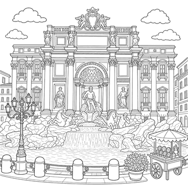 Trevi-Brunnen in Rom