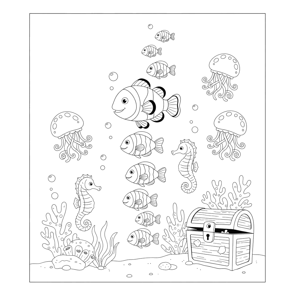 Coloriage Parade Sous-Marine