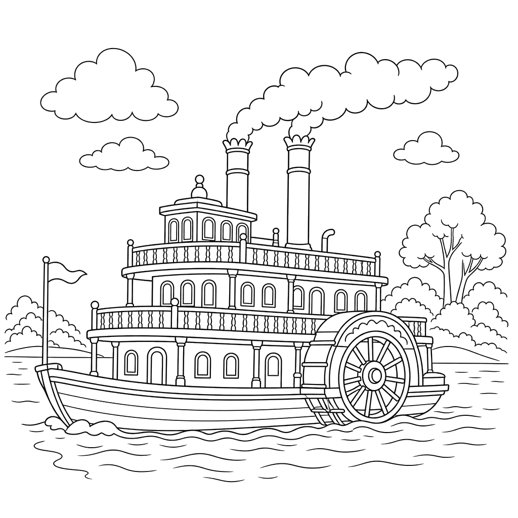Barco de vapor antiguo