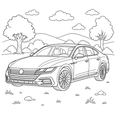 Dibujo para colorear de Volkswagen Arteon