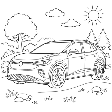 Dibujo para colorear de Volkswagen ID.4