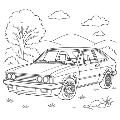 Volkswagen Scirocco Ausmalbild